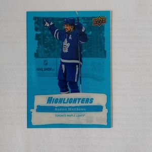 2022-23 Upper Deck Highlighters Blue Auston Matthews